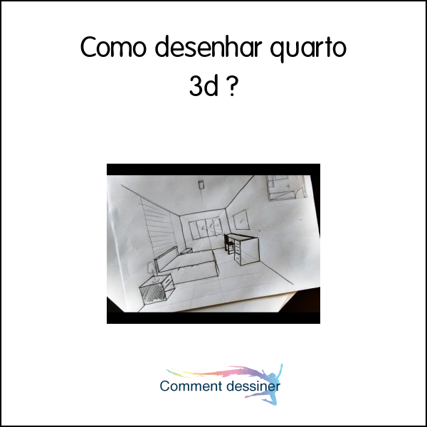 Como desenhar quarto 3d